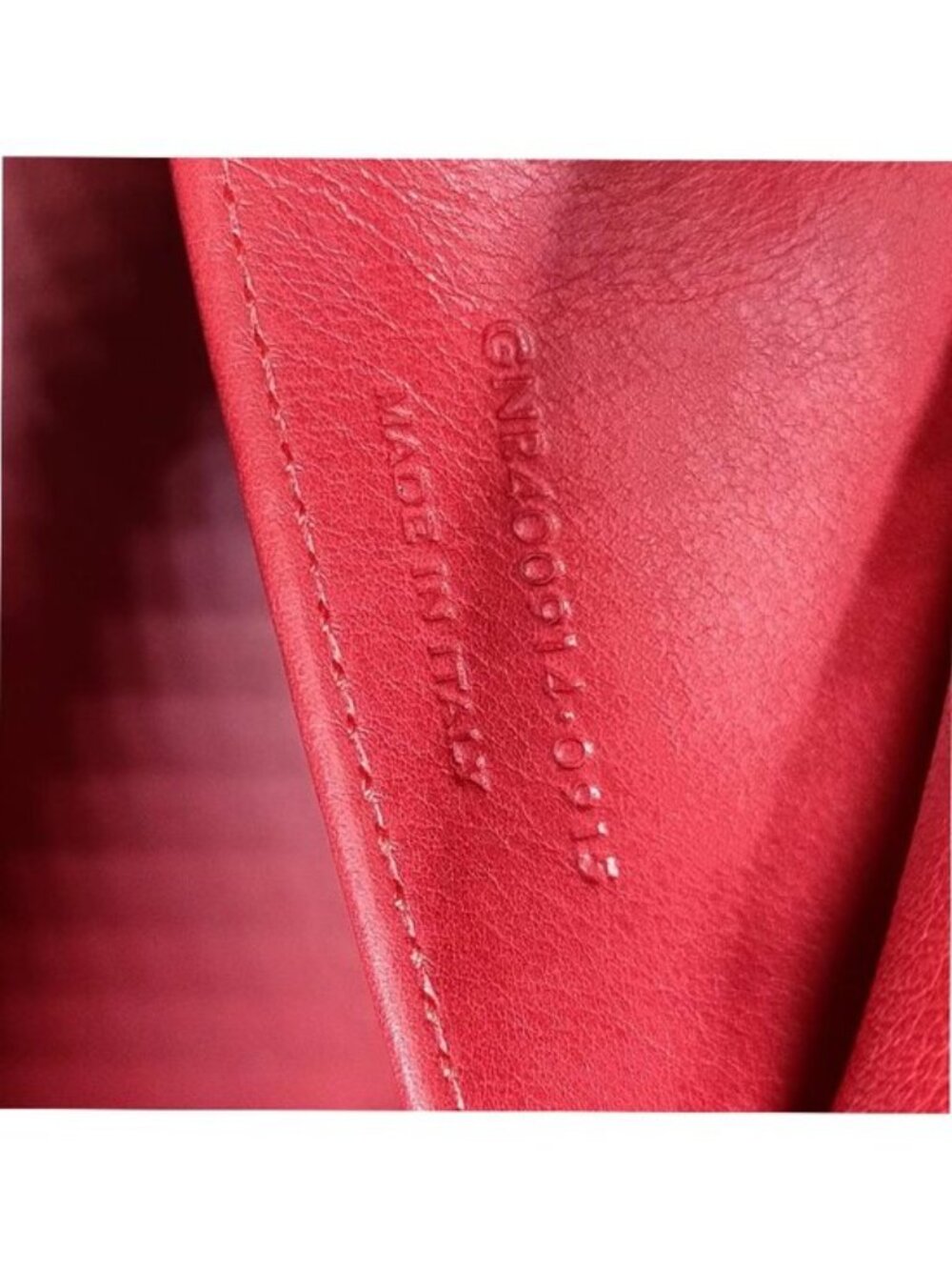 Authentic Saint Laurent Cabas ChYc Red Leather Satchel Crossbody Bag - Picture 15 of 16